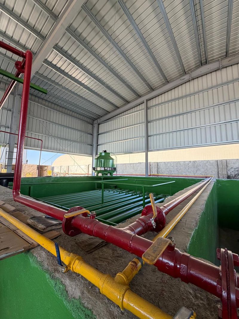 Condenser array and cooling system at Black Gold facility