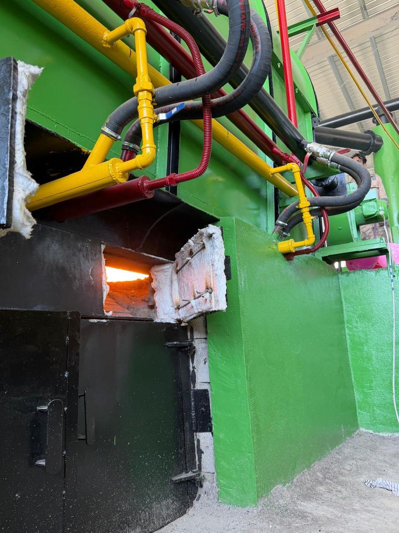 Pyrolysis reactor furnace at Black Gold plant